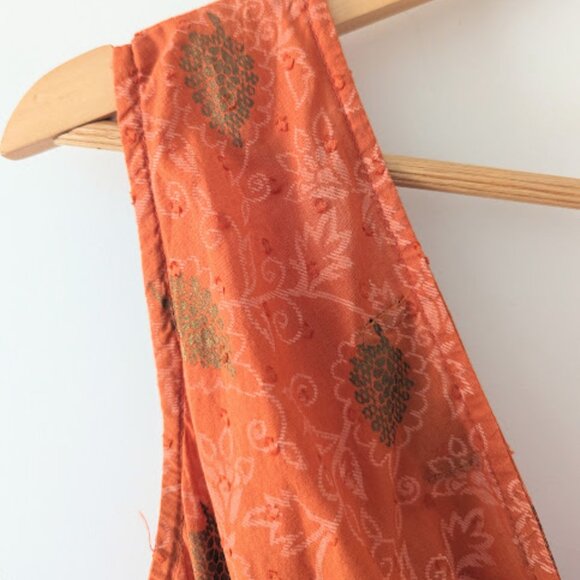 Backwoods 100% Cotton V-Neck Sleevless Tie Waist Cotton Sun Dress - Picture 6 of 15